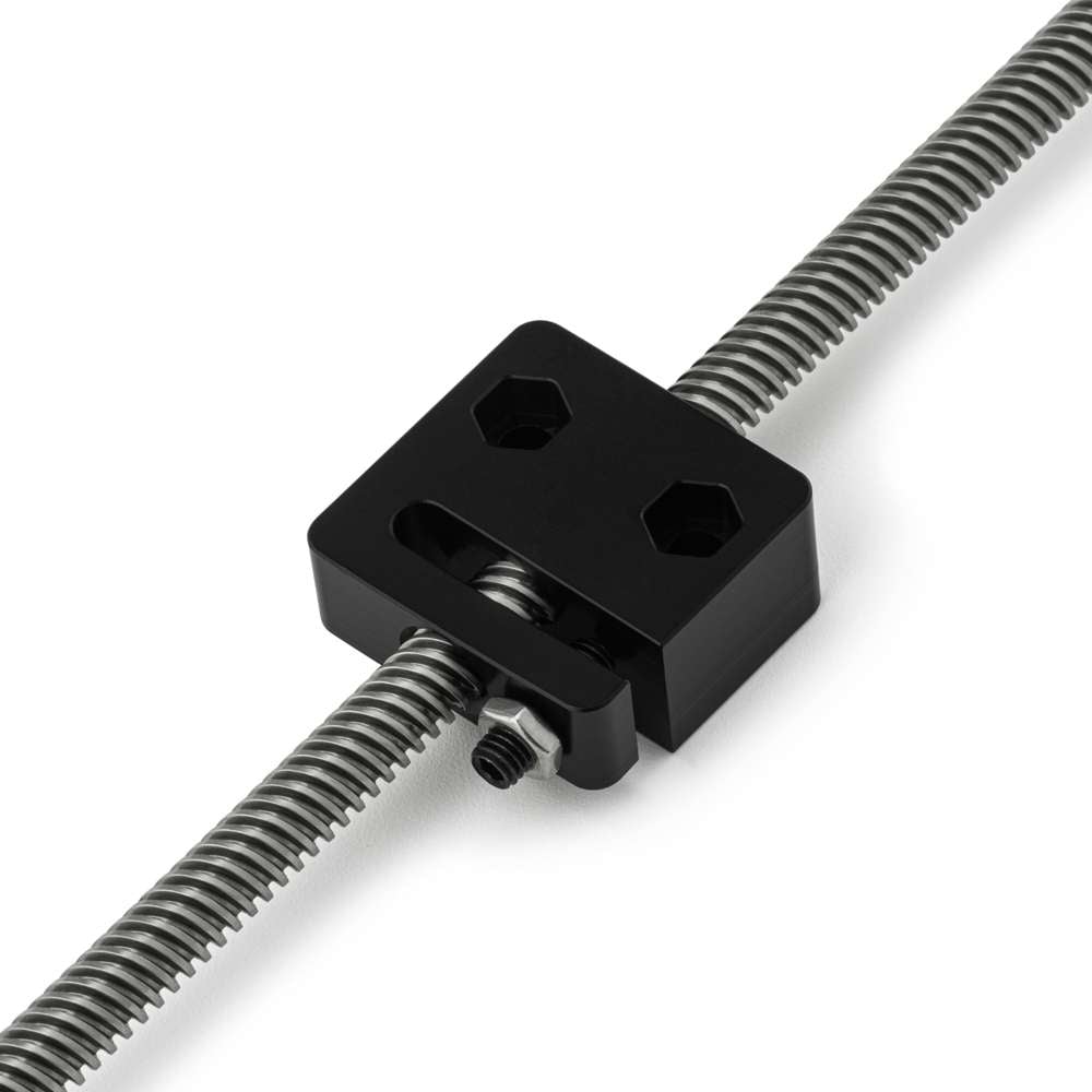Lead Screw Anti-backlash Nut Block - Tr8*2-2P (1 Start) - Stand Off - POM On Lead Screw