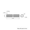 Technical Drawing Of Lead Screw - Tr10*10-2P (5 Start) - Cut To Size