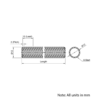 Technical Drawing Of Lead Screw - Tr12*12-2P (6 Start) - Cut To Size