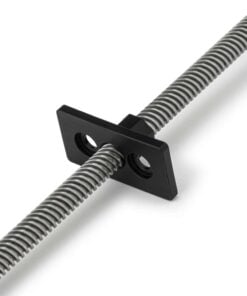 Lead Screw Square Flanged Nut - Tr8*2-2P (1 Start) - POM On Lead Screw