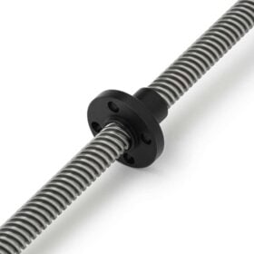 Lead Screw Round Flanged Nuts - Tr8*4-2P (2 Start) - POM On Lead Screw