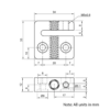 Technical Drawing Of Lead Screw Anti-backlash Nut Block - Tr8*8-2P (4 Start) - POM