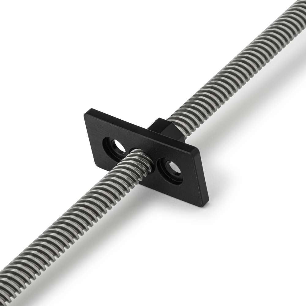 Lead Screw Square Flanged Nut - Tr8*8-2P (4 Start) - POM On Lead Screw