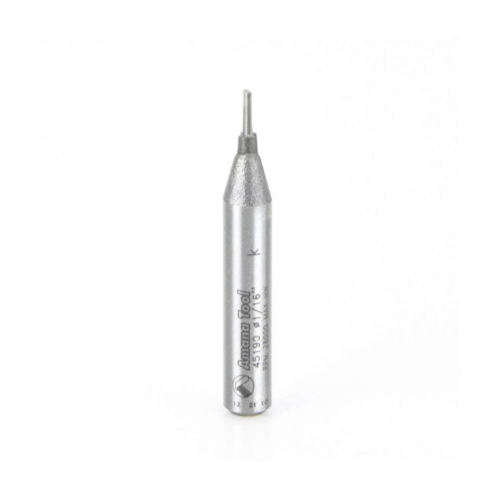 1 x 1/16" Carbide Tipped Router Bit - 45190 Amana Tool