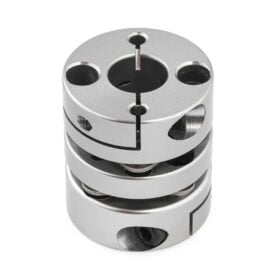 2 x Disc Flexible Shaft Coupling - 1/4 - 10mm
