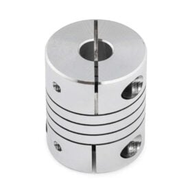 2 x Helical Beam Flexible Shaft Coupling - 1/4 - 10mm