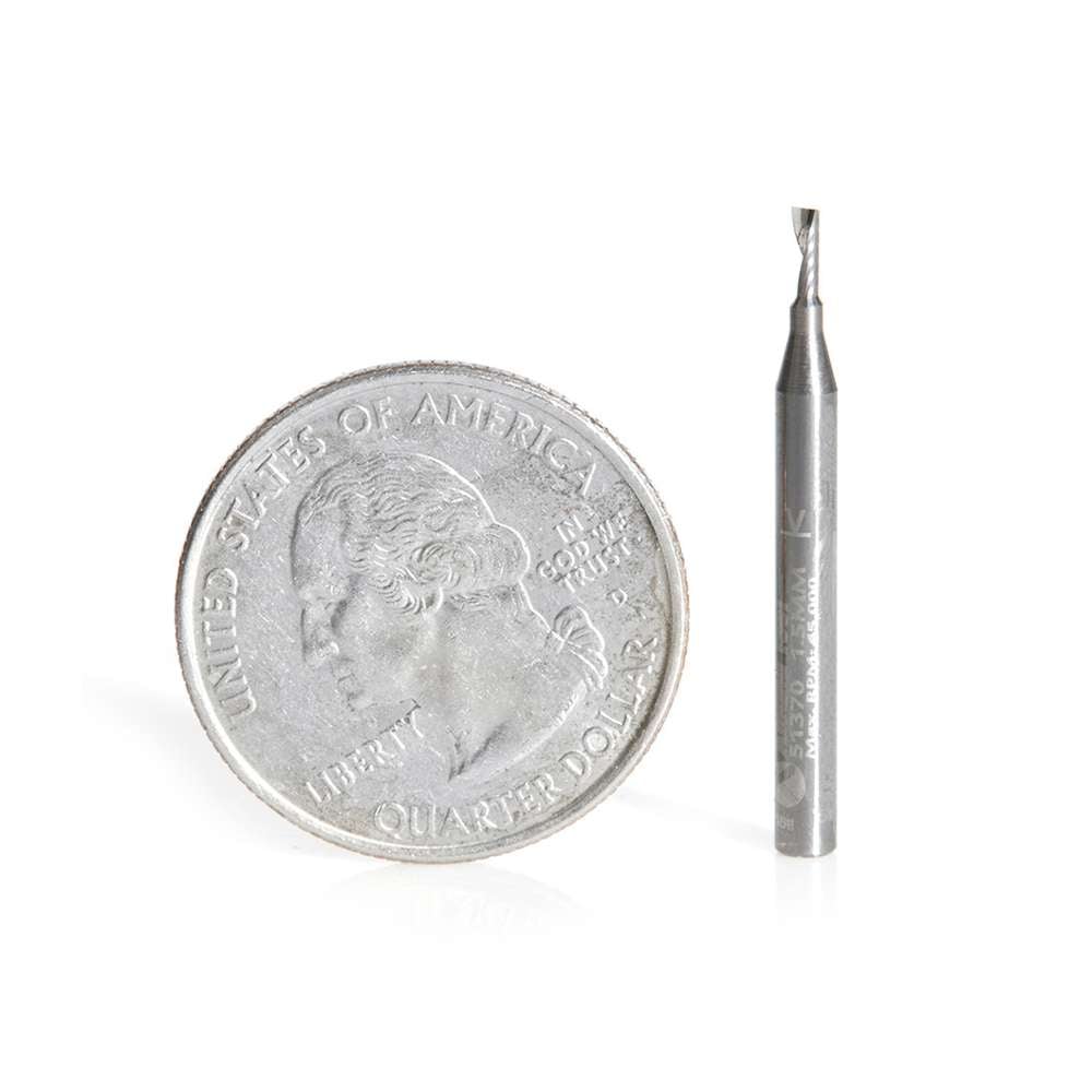 1 x 1.5mm Spiral End CNC Router Bit - 51370 Amana Tool