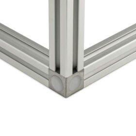 Cuboid Frame - 20 Series - 1000x1000x1000mm - Silver - Corner Connector