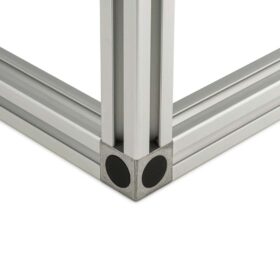 Cuboid Frame - 45 Series - 1000x1000x1000mm - Silver - Corner Connector
