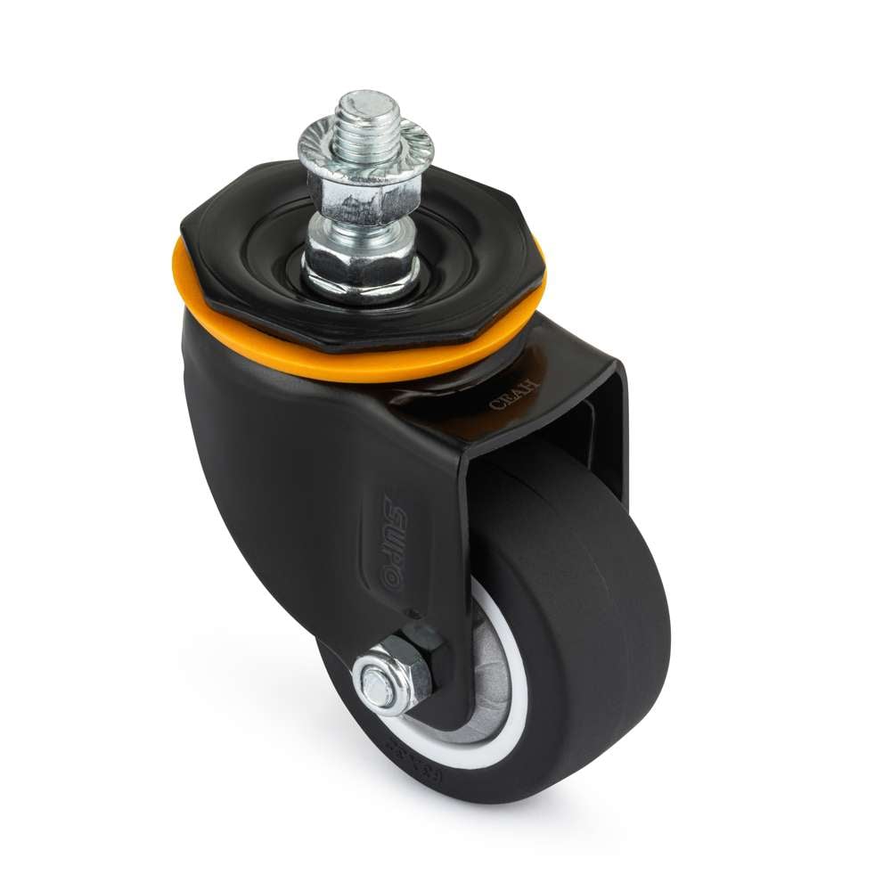 1 x Castor - Stud - Swivel - 100mm