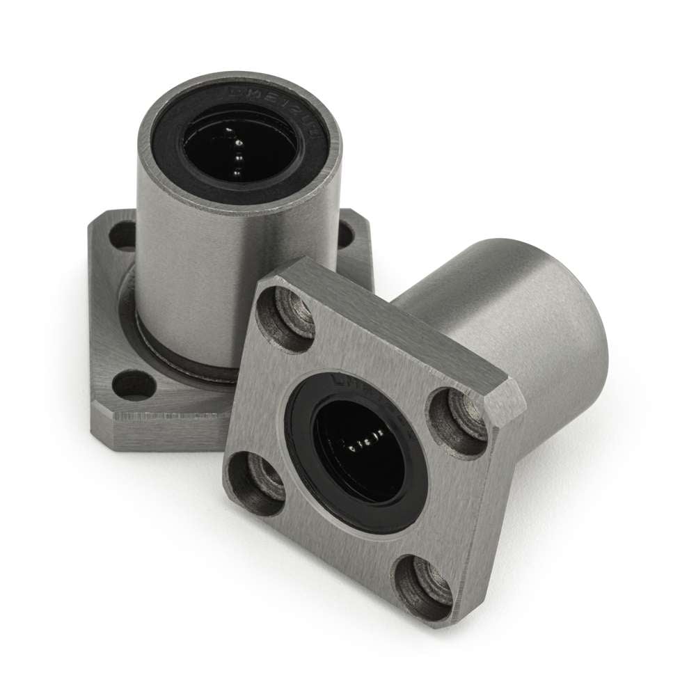 2 x Linear Square Flanged Bearing - 12mm