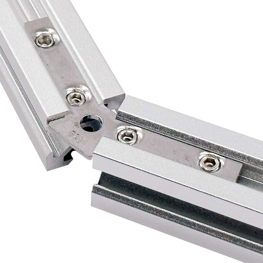 Inner Link Connector - Angle - 135 Degree - With Fixings Joining Aluminium Extrusion