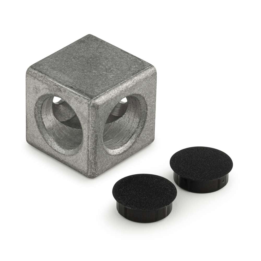 1 x Cube Corner Bracket - 45 Series - 2 Way