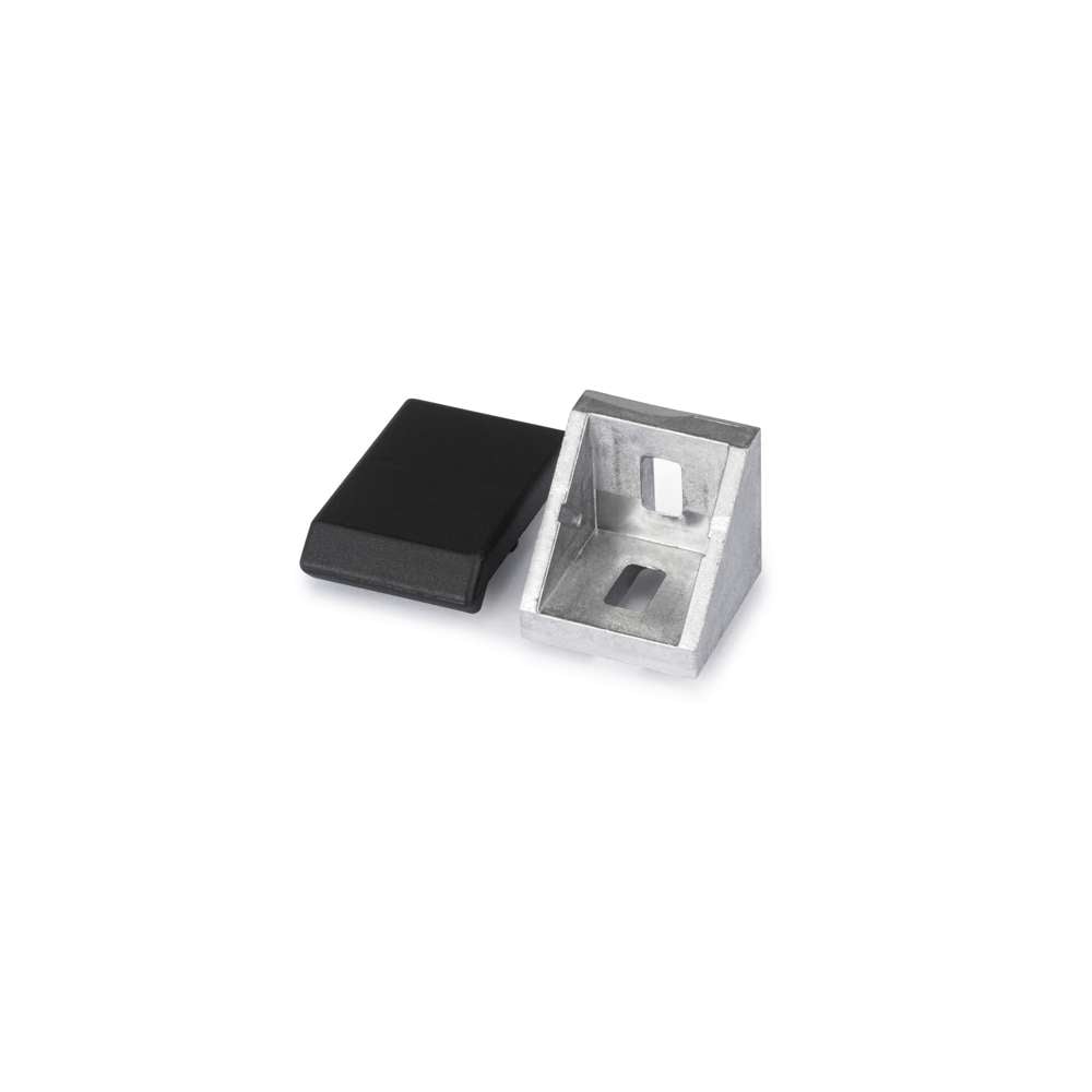 1 x Corner Bracket - 20 Series - 20x20 - With Cover Cap