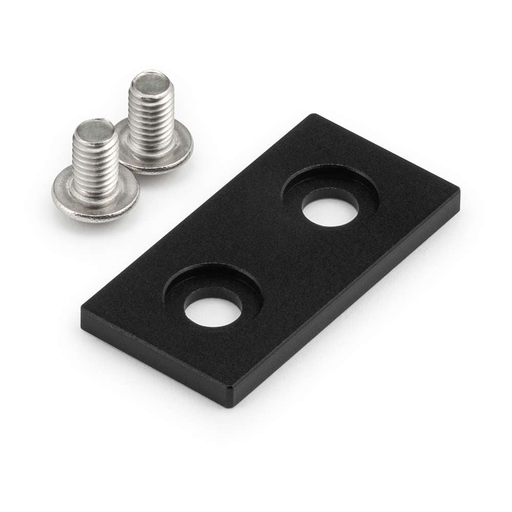1 x Aluminium End Cap - 20 Series - 20x40 - With Fixings