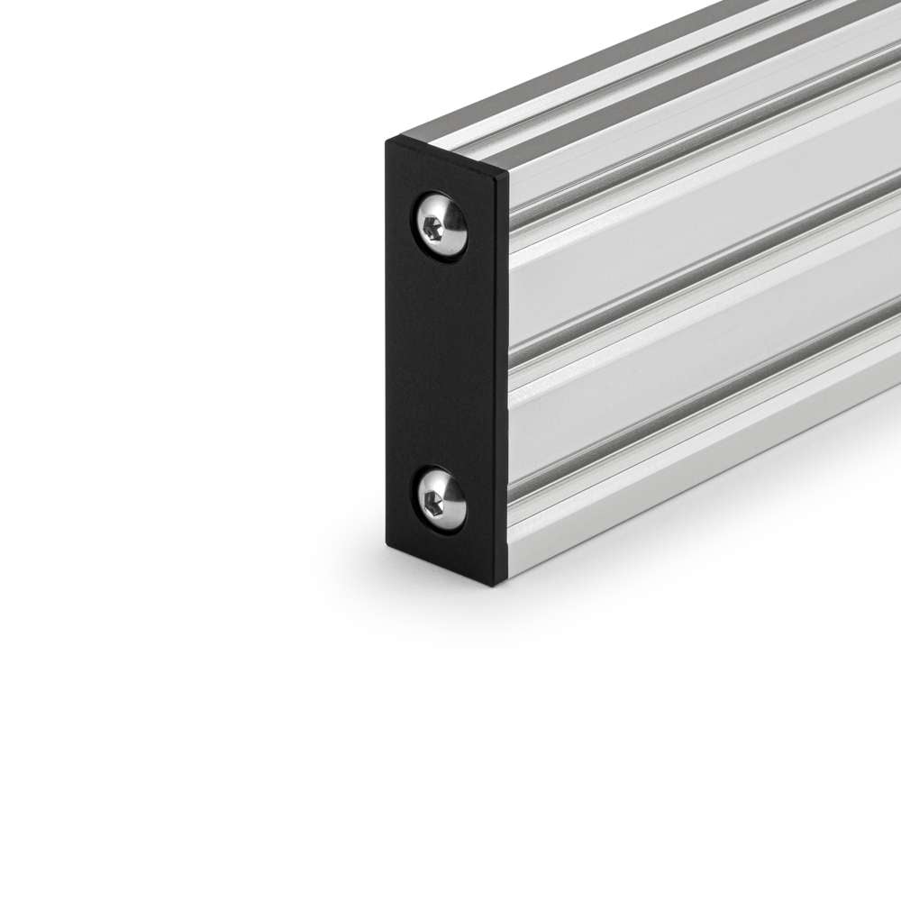 Aluminium End Cap - 20 Series - 20x60 - With Fixings On The End Of Aluminium Extrusion