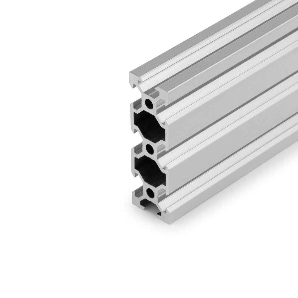 1 x Aluminium Extrusion Profile - T/V-Slot - 20 Series - 20x60mm - Silver - Cut to Size
