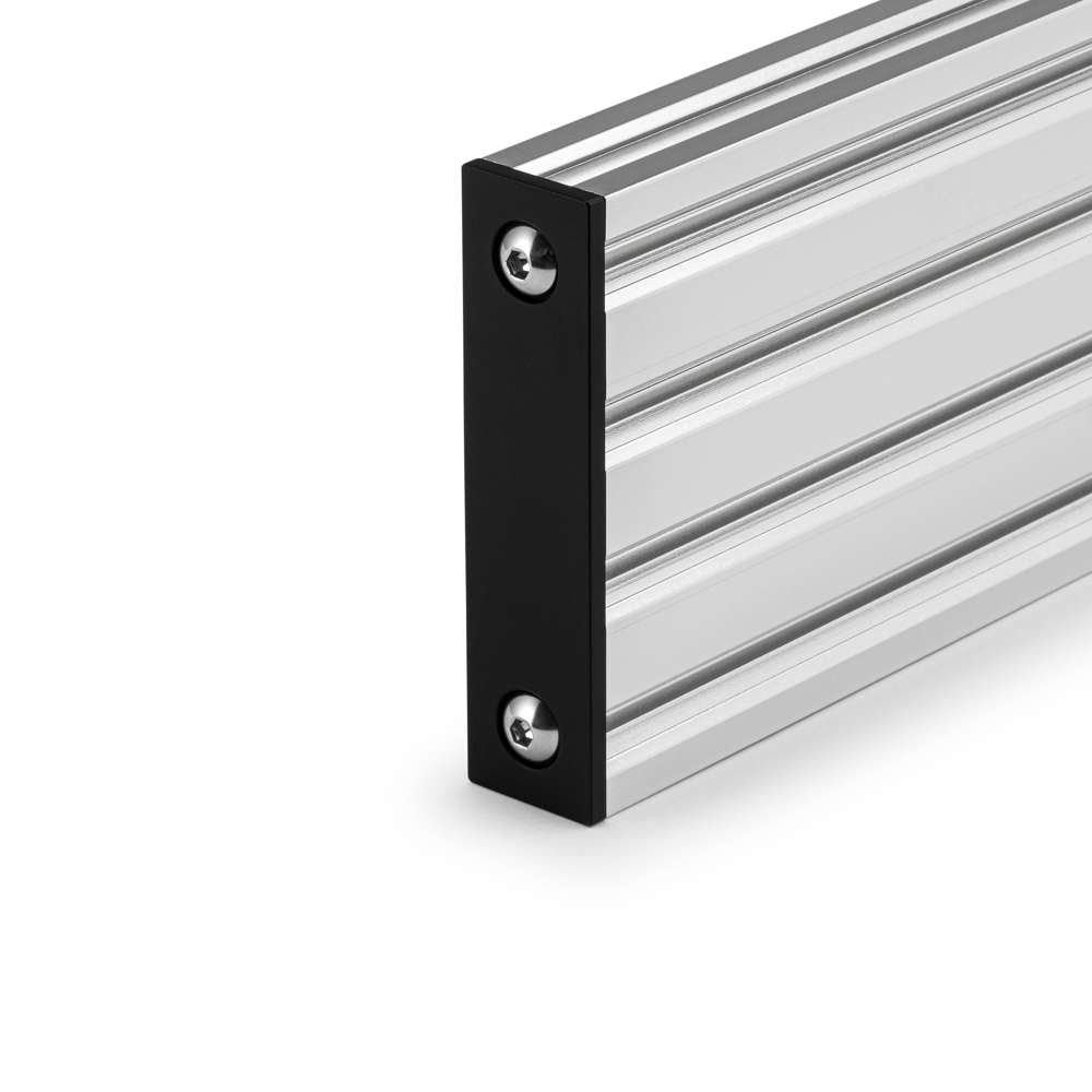 Aluminium End Cap - 20 Series - 20x80 - With Fixings On The End Of Aluminium Extrusion
