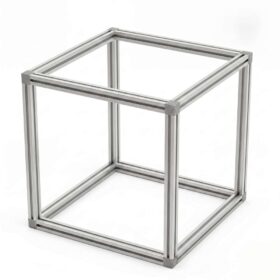 Assembled Cuboid Frame - 20 Series - 250x250x250mm - Silver