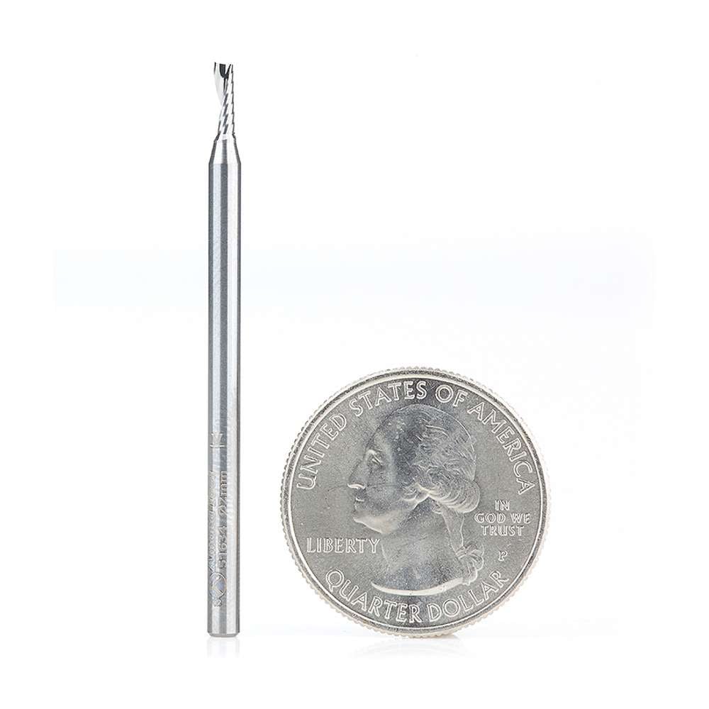 1 x 2mm Spiral End CNC Router Bit - 51634 Amana Tool
