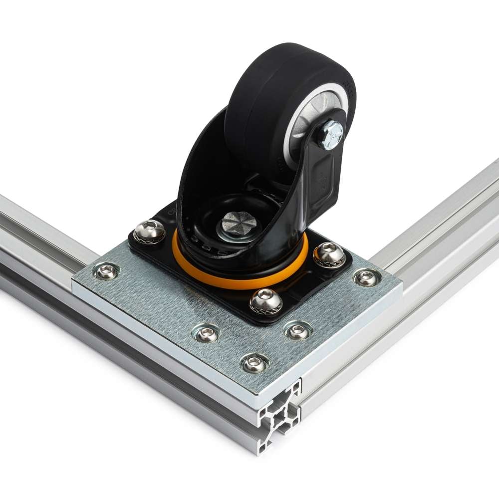 Castor Plate - Corner - 30 Series mounting castor