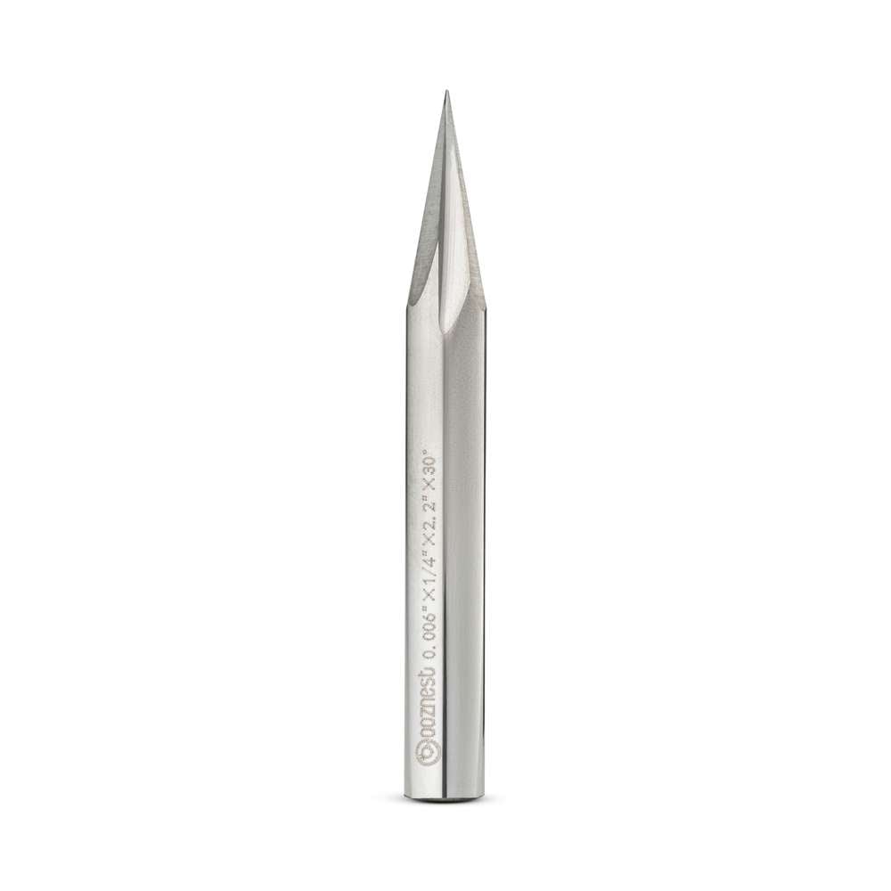 1 x Router Bit - Decorative Engraving - Cut 1/4 - Shank 1/4 -  2 Flute - Length 11/5 - 30 Degree