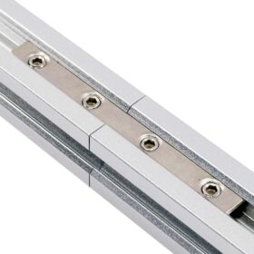Inner Link Connector - Profile - 4 Hole - With Fixings Joining Aluminium Extrusion
