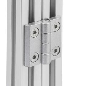 1 x Aluminium Hinge - 40 Series - Silver