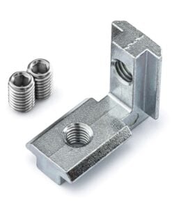 1 x Heavy Duty Inner Link Connector - Butt - Inside - 40 & 45 Series - With Fixings