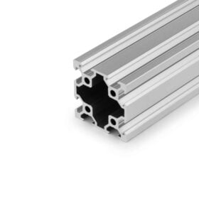 1 x Aluminium Extrusion Profile - T/V-Slot - 20 Series - 40x40mm - Silver - Cut to Size