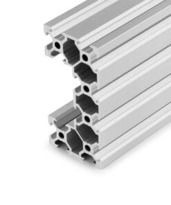 1 x Aluminium Extrusion Profile - T/V-Slot - 20 Series - 40x80mm (C-Beam) - Silver - Cut to Size