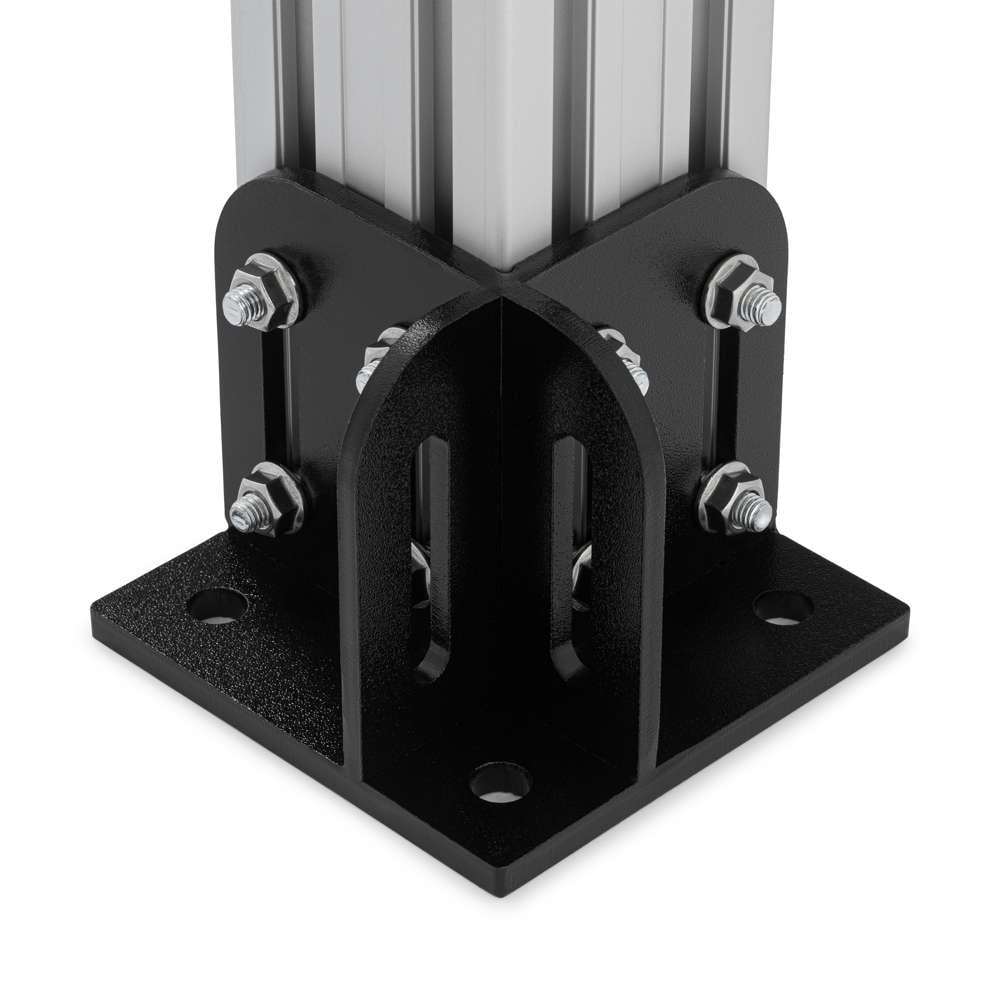 Floor Console - 45 Series mounted on aluminium extrusion