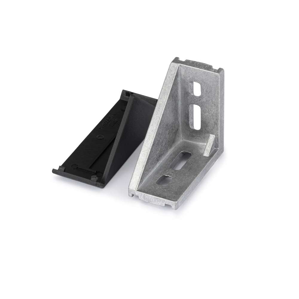 1 x Corner Bracket - 45 Series - 45x90 - With Cover Cap