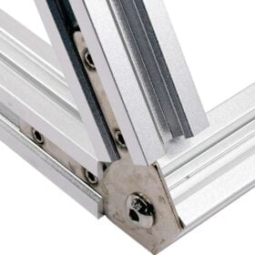 Inner Link Connector - Angle - 60 Degree - With Fixings Joining Aluminium Extrusion