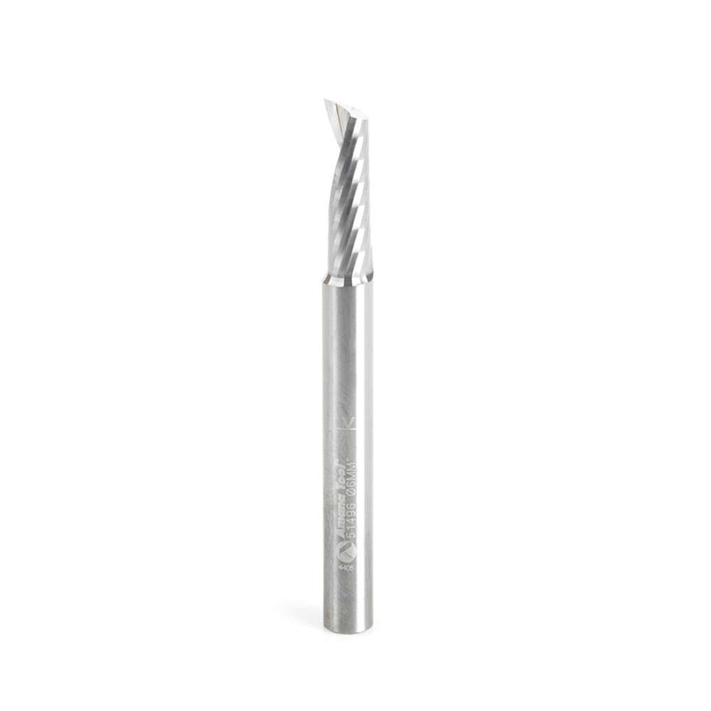 1 x 6mm Spiral End CNC Router Bit - 51496 Amana Tool
