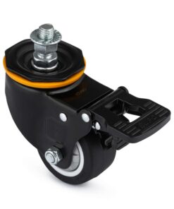 1 x Castor - Stud - Swivel - 75mm - Brake