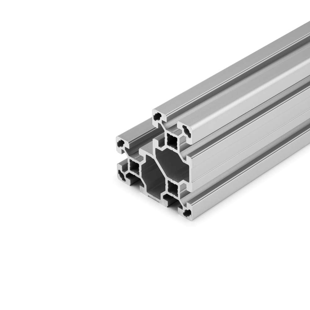 1 x Aluminium Extrusion Profile - T-Slot - 80x80mm (L-Beam) - Silver - Cut to Size