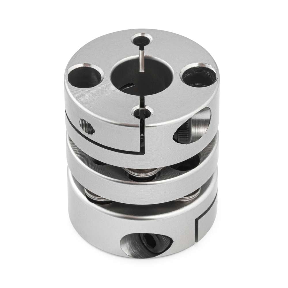2 x Disc Flexible Shaft Coupling - 8mm - 12mm