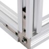 Inner Link Connector - Angle - 90 Degree - With Fixings Joining Aluminium Extrusion