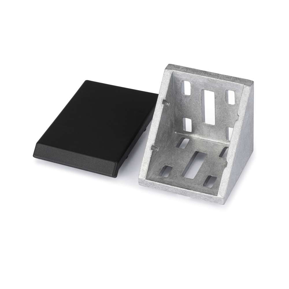 1 x Corner Bracket - 45 Series - 90x90 - With Cover Cap