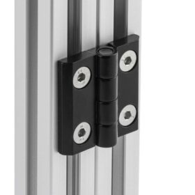 1 x Aluminium Hinge - 30 Series - Black