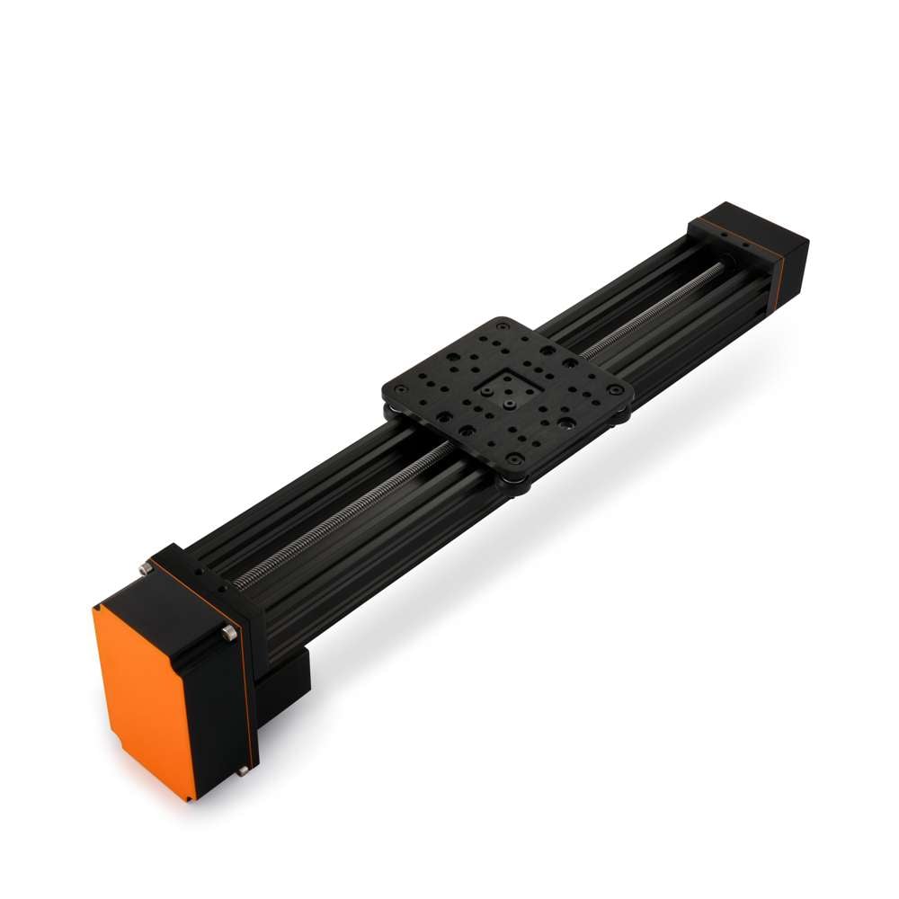 1 x C-Beam Screw Drive Actuator - Rear Mount - 1000mm - Black - Gantry Plate - Extra Large