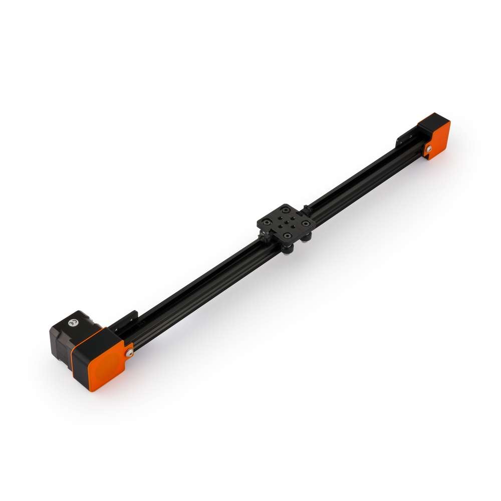 1 x Belt Drive Actuator - NEMA17 - 20x20mm - 500mm - Black - V-Slot Gantry Plate - Extra Small