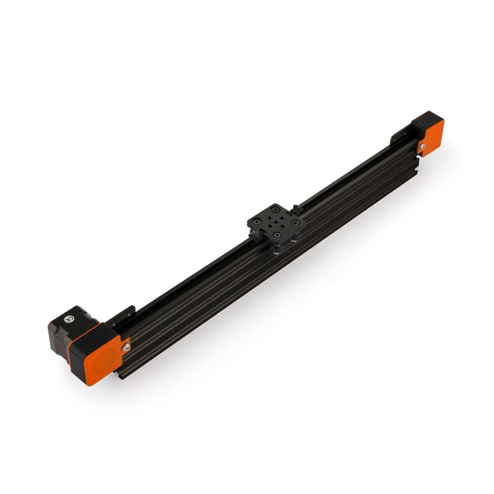 1 x Belt Drive Actuator - NEMA17 - 20x60mm - 1500mm - Black - V-Slot Gantry Plate - Extra Small