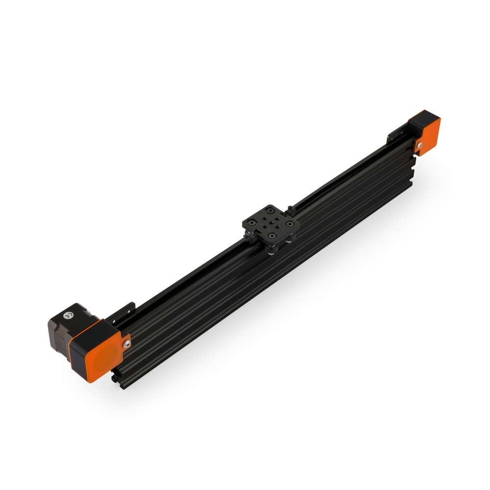 1 x Belt Drive Actuator - NEMA17 - 20x80mm - 1500mm - Black - V-Slot Gantry Plate - Extra Small