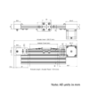 Technical Drawing Of Belt Drive Actuator - NEMA23 - 20x80mm - 2000mm - Silver - V-Slot Gantry Plate - Extra Small