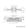 Technical Drawing Of Belt Drive Actuator - NEMA17 - 20x60mm - 1500mm - Silver - V-Slot Gantry Plate - Large
