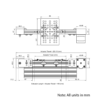 Technical Drawing Of Belt Drive Actuator - NEMA17 - 20x80mm - 250mm - Silver - V-Slot Gantry Plate - Large