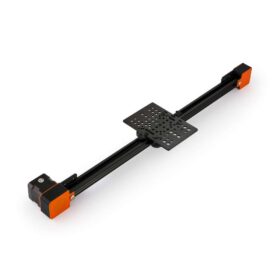 1 x Belt Drive Actuator - NEMA17 - 20x20mm - 2000mm - Black - V-Slot Gantry Plate - Large