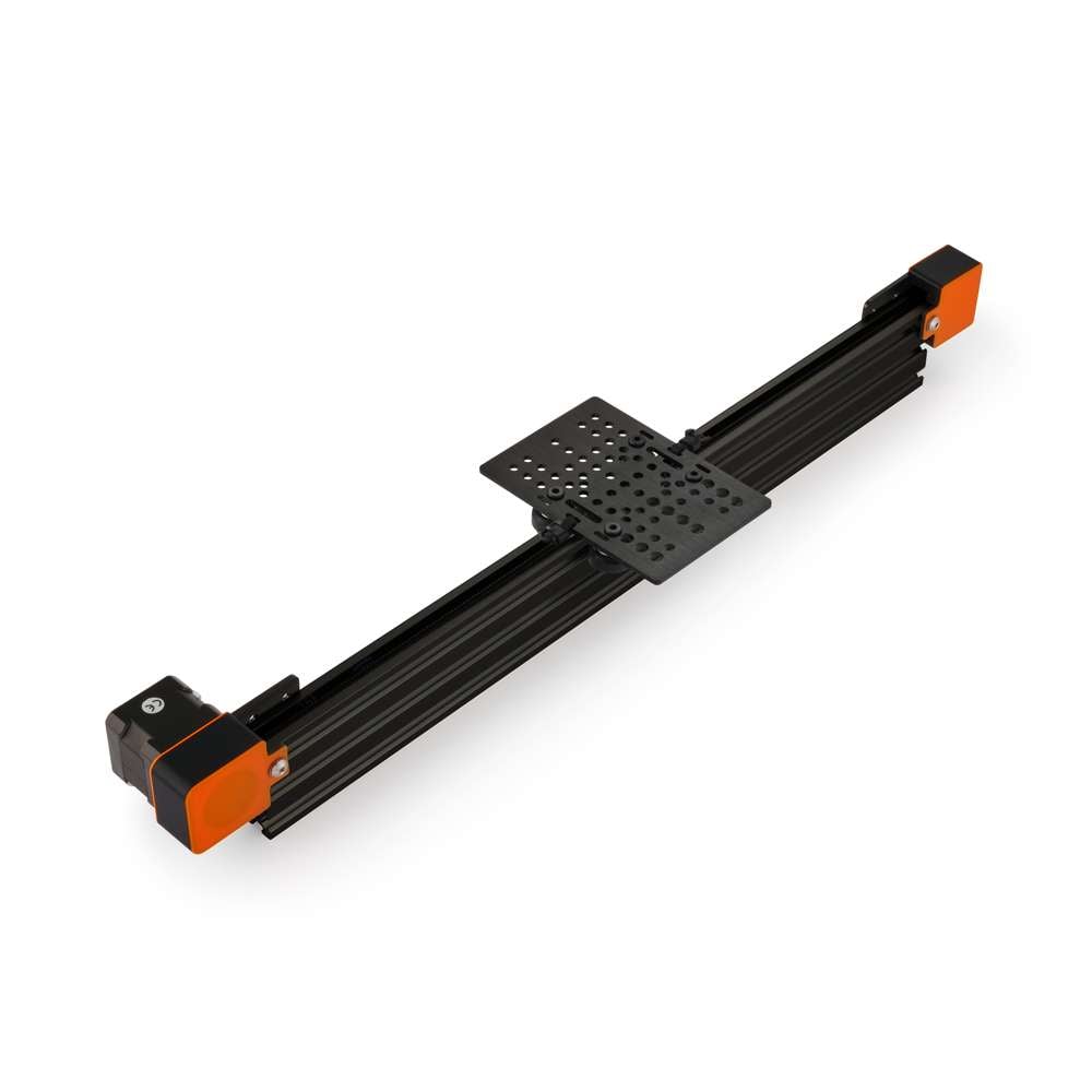 1 x Belt Drive Actuator - NEMA17 - 20x60mm - 500mm - Black - V-Slot Gantry Plate - Large